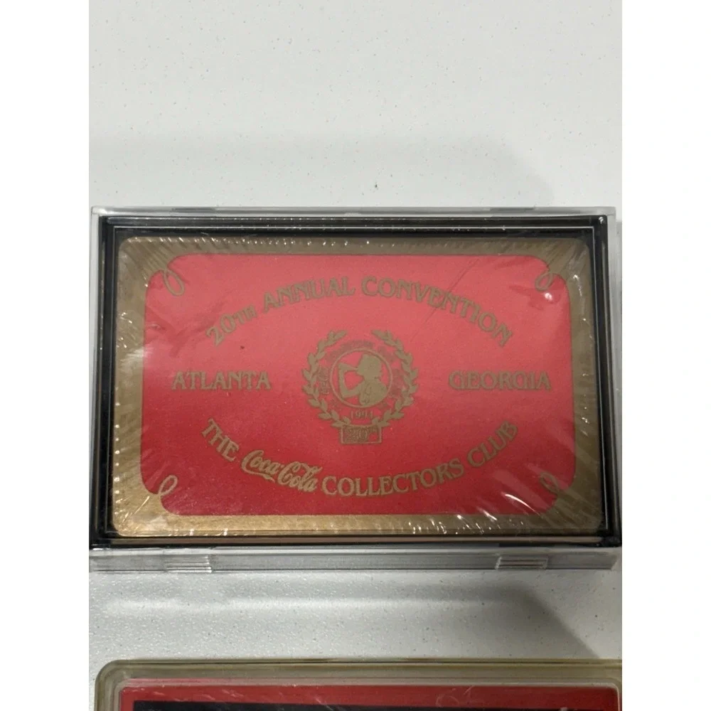Vintage Coca‎ Cola 4 Deck Playing Cards Collectors Club